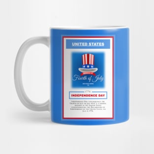 Independence Day - United States - For 4th of july - Print Design Poster - 1706206 Mug